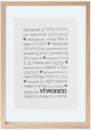 Vtwonen Fotolijst Hout A4-formaat