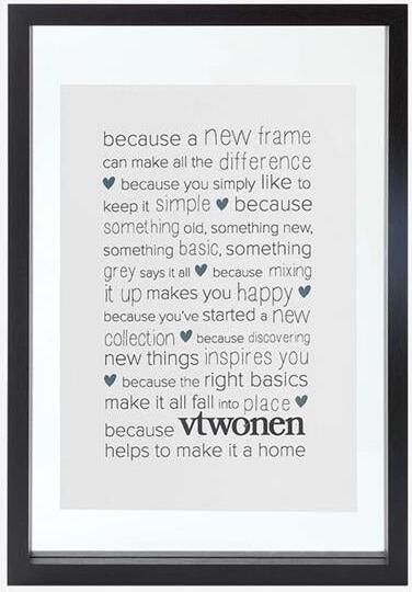 Vtwonen Fotolijst Zwart A4-formaat