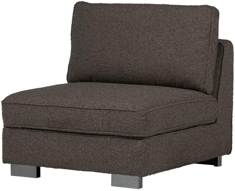 Vtwonen Lazy 1-Zits Element Bouclé Antraciet