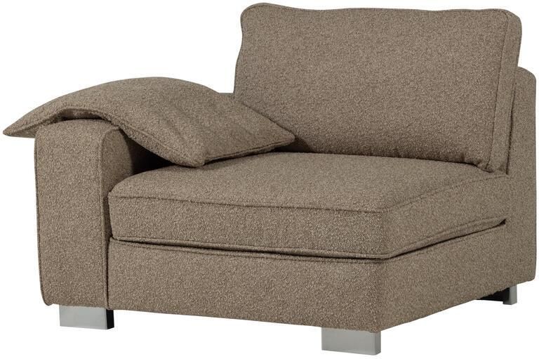 Vtwonen Lazy 1-Zits Element met arm links Bouclé Zand