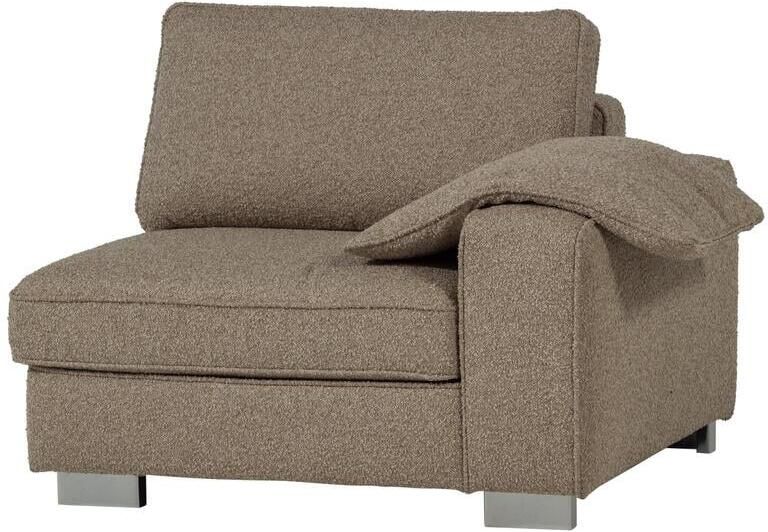 Vtwonen Lazy 1-Zits Element met arm rechts Bouclé Zand