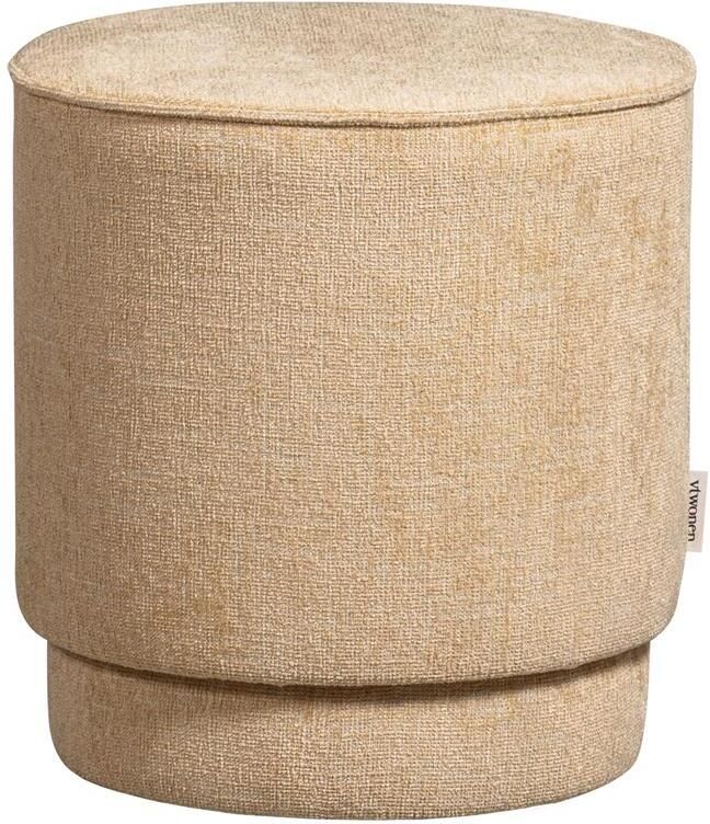 Vtwonen Pearl Poef Butter Melange 45xØ40