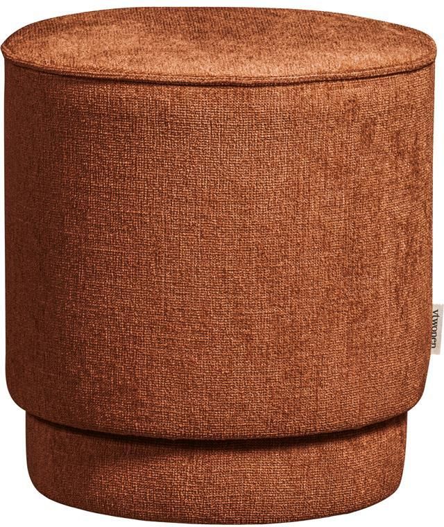 Vtwonen Pearl Poef Stof Rust Melange 45xØ40