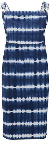 Vtwonen Schort Tie Dye Keukenschort Blauw Wit 91x93cm