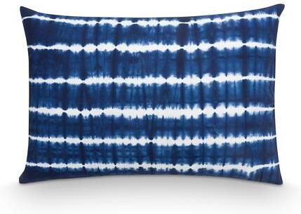 Vtwonen Sierkussen Tie Dye Kussen Woonkamer Blauw Wit 50x70cm