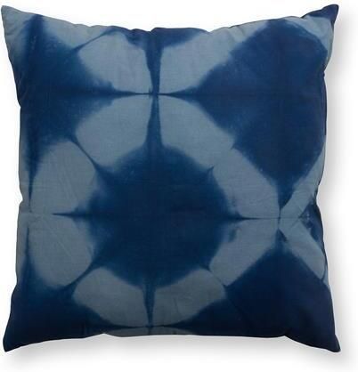 Vtwonen Sierkussen Tie Dye Kussen Woonkamer Blauw Wit 60x60cm