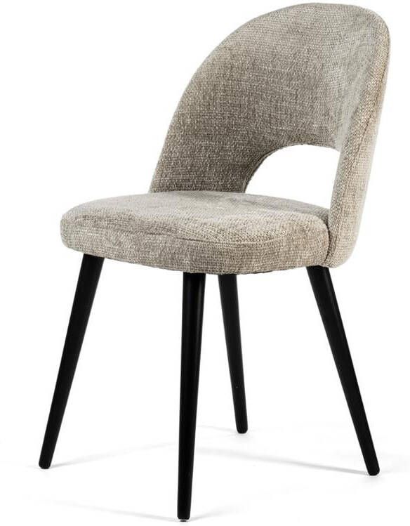 Vurna Devin eetkamerstoel stof naturel - Foto 3