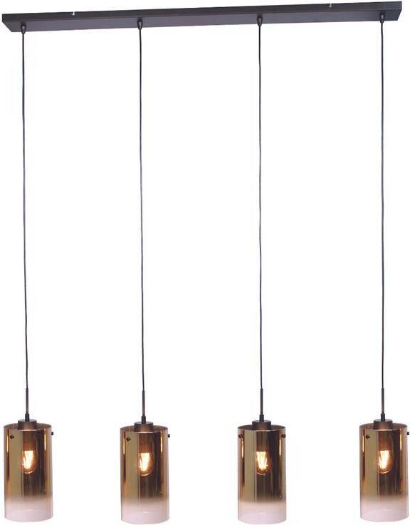 Vurna Jalama hanglamp glas goud 4L 120 cm