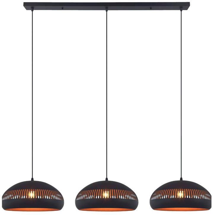 Vurna Janelle hanglamp 3L 150 cm breed zwart