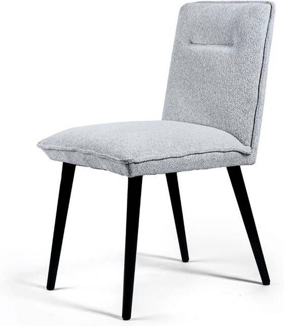 Vurna Malo eetkamerstoel heaven stof grijs (Set van 2) - Foto 3