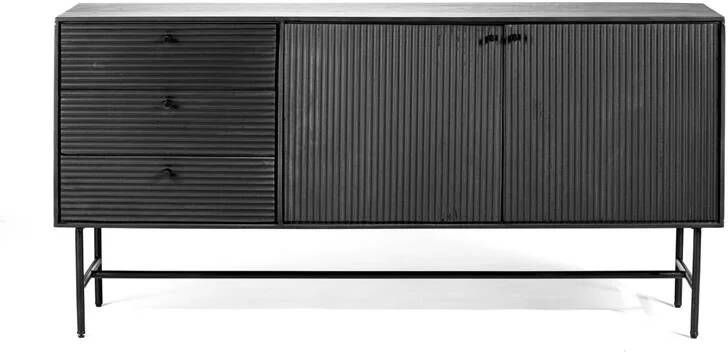 Vurna Thurn dressoir 160cm zwart - Foto 3