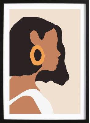 Wallified Abstract Girl Art Poster Abstract Poster