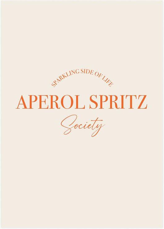 Wallified Aperol Spritz Society Poster Tekst Poster
