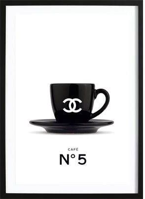 Wallified Chanel Coffee No. 5 Poster Fashion Poster