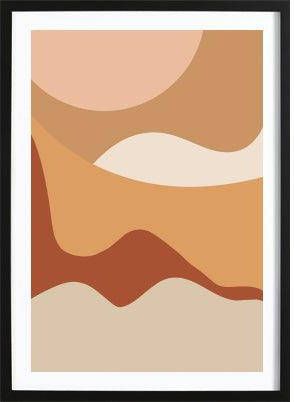 Wallified Desert Abstract Poster Abstract Poster