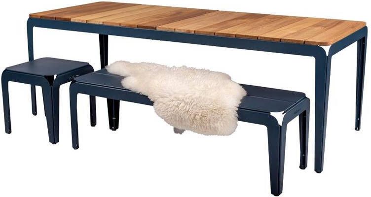 Weltevree | Bended Table Wood | Tuintafel Hout & Staal 90x220cm
