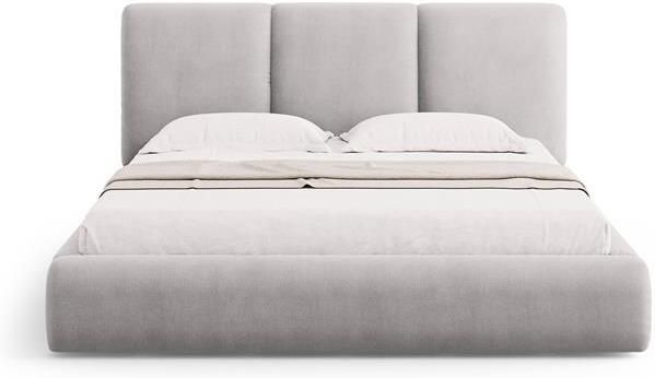 Windsor & Co Horizon Bedframe met Opbergvak 160 x 200 cm Chenille Grijs
