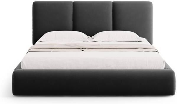 Windsor & Co Horizon Bedframe met Opbergvak 160 x 200 cm Fluweel Donkergrijs