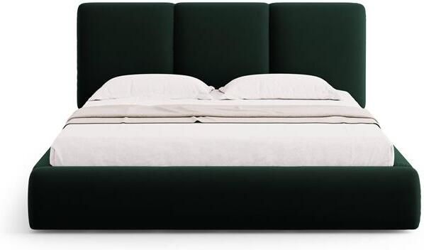 Windsor & Co Horizon Bedframe met Opbergvak 160 x 200 cm Fluweel Flessengroen