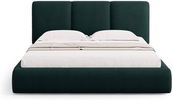 Windsor & Co Horizon Bedframe met Opbergvak 180 x 200 cm Chenille Flessengroen
