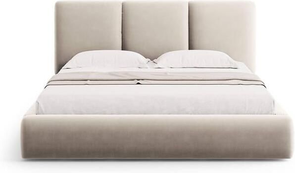 Windsor & Co Horizon Bedframe met Opbergvak 180 x 200 cm Fluweel Crème