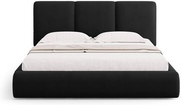 Windsor & Co Horizon Bedframe met Opbergvak 160 x 200 cm Chenille Zwart