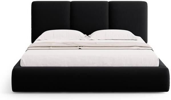 Windsor & Co Horizon Bedframe met Opbergvak 160 x 200 cm Fluweel Zwart