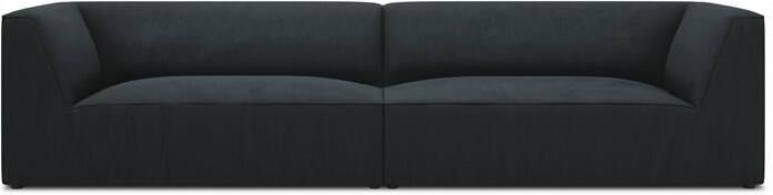 Windsor & Co Sao 4-zitsbank Ribstof Blauw