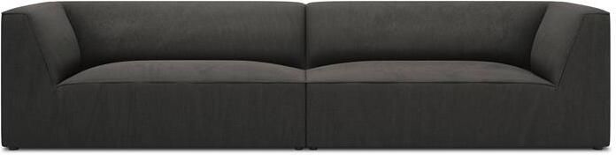 Windsor & Co Sao 4-zitsbank Ribstof Donkergrijs