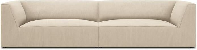 Windsor & Co Sao 4-zitsbank Ribstof Lichtbeige