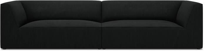 Windsor & Co Sao 4-zitsbank Ribstof Zwart