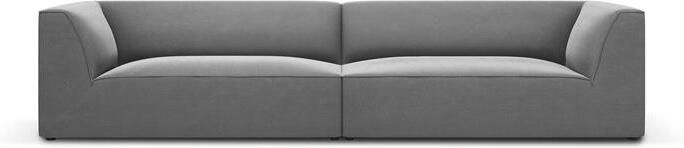 Windsor & Co Sao 4-zitsbank Velvet Grijs