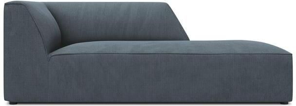 Windsor & Co Sao Chaise Longue Rechts Ribstof Blauw