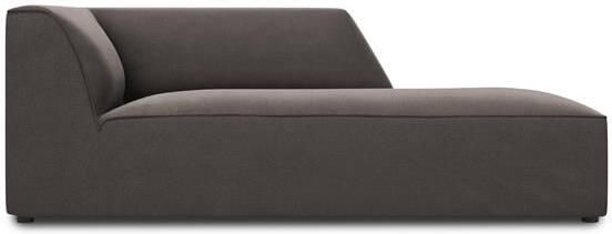 Windsor & Co Sao Chaise Longue Rechts Velvet Donkergrijs