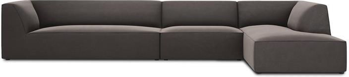 Windsor & Co Sao Hoekbank met Chaise Longue Rechts 5-zits Velvet Donkergrijs