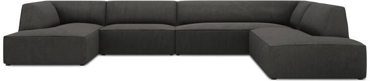 Windsor & Co Sao U-bank Hoek Rechts Ribstof Donkergrijs