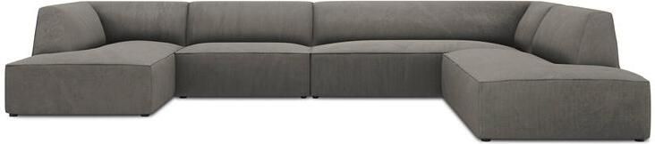 Windsor & Co Sao U-bank Hoek Rechts Ribstof Lichtgrijs