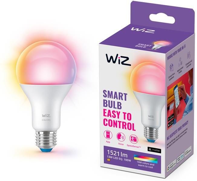 WiZ Lamp Slimme LED-Verlichting Gekleurd en Wit Licht E27 100…