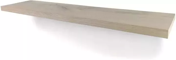WOODBROTHERS Rustiek eiken zwevende wandplank 25mm recht 80x19cm