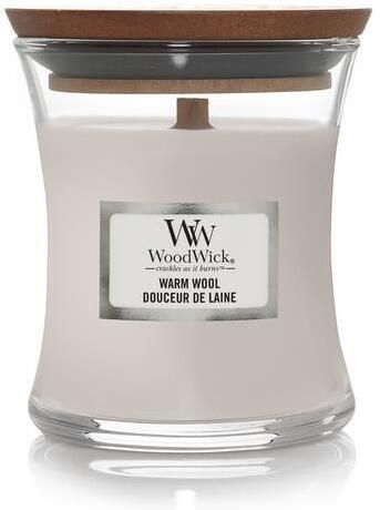 WoodWick Geurkaars Small Warm Wool 8 cm | ø 7 cm
