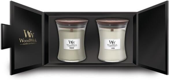 WoodWick WW Deluxe Gift Set 2 Medium Candles