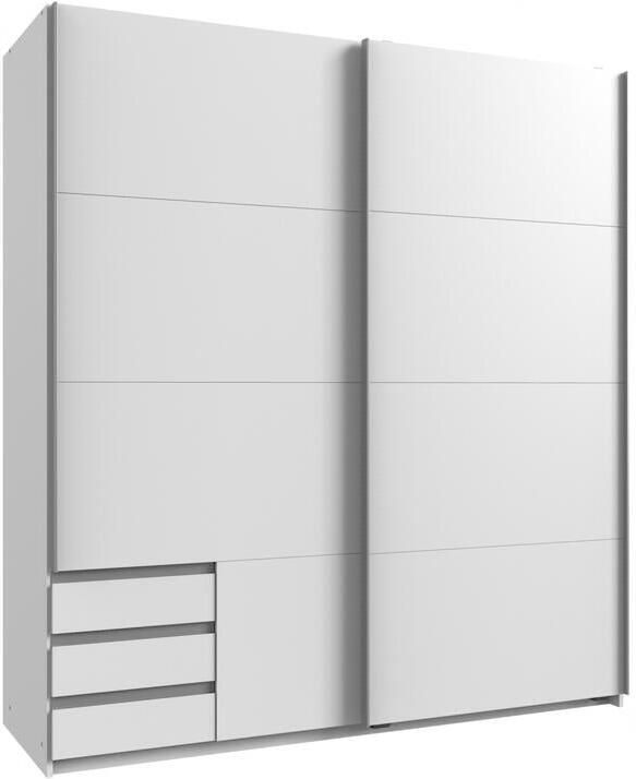 Woonexpress Kledingkast Elsen Schuifdeurkast met 3 lades 179x198x64 cm (BxHxD) Wit Spaanplaat - Foto 2