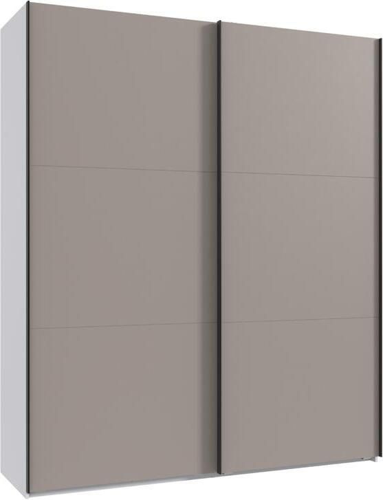 Woonexpress Kledingkast Oss Spaanplaat Bruin Grijs Taupe 200 x 236 x 65 cm (BxHxD) - Foto 2