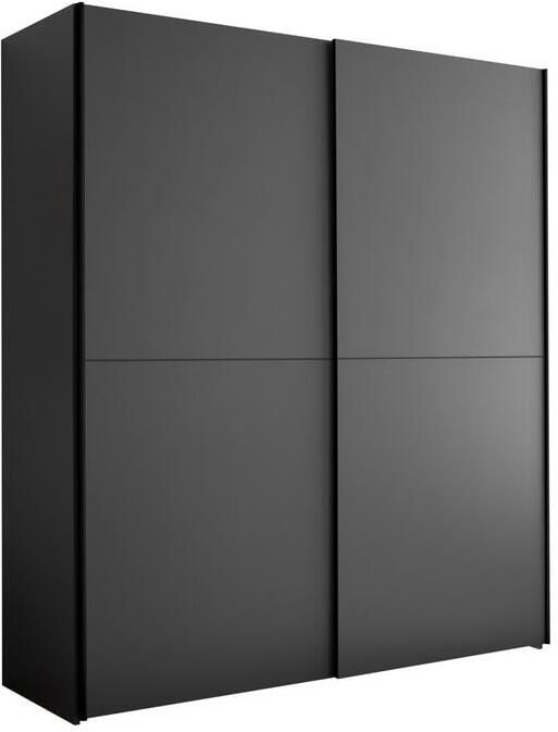 Woonexpress Kledingkast Schuifdeur Victor Grafiet Grijs Opbergkast met Deuren 170x195x59 cm (BxHxD) 2 Legplanken & 2 Roedes Kledingkast Slaapkamer - Foto 2