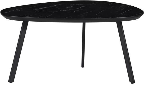 Woonexpress Salontafel Nyborg Lille MDF Decor Zwart 75x38x44 cm (BxHxD) Zwarte Marmer Look Organisch - Foto 3