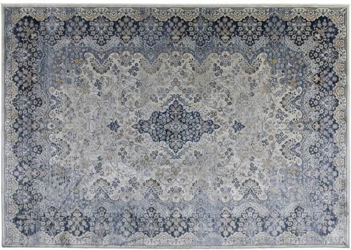 Woonexpress Vloerkleed 200x290 Vince Viscose Blauw 200 x 0 x 290 cm (BxHxD) - Foto 2