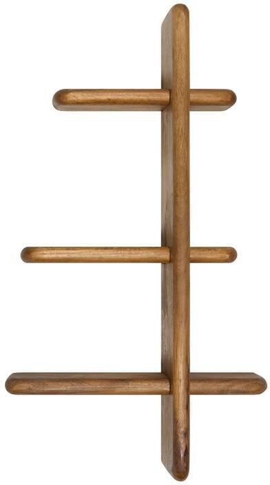 Woonexpress Wandrek Foggia Mangohout Bruin 51x75x14 cm (BxHxD) Trendy Wanddeco 3 Planken - Foto 2