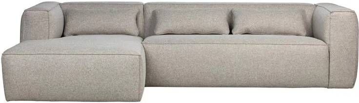 Woood Exclusive Bean Chaise Longue Links Polyester Light Grey