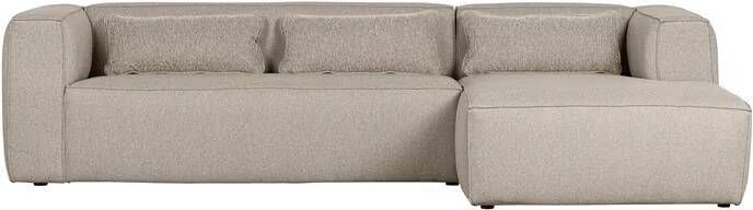 Woood Exclusive Bean Chaise Longue Rechts Polyester Beige - Foto 1