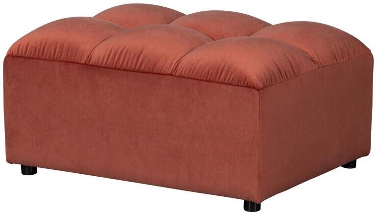 Woood Allure Hocker Gewassen Velvet Stof Blush
